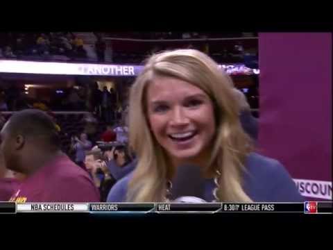 Tristan Thompson Kisses Sideline Interviewer