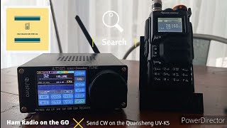 Send CW with the Quansheng UV-K5 & copying on the ATS-25 Max Decoder.  IJV Firmware 3.0. #quansheng