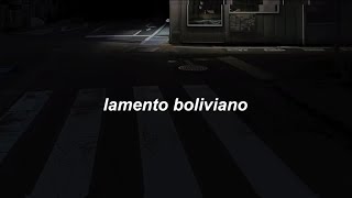 Video thumbnail of "Lamento Boliviano-Enanitos Verdes (LYRICS)"