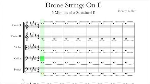 Drone Strings On E - Intonation for Violin, Viola & Cello
