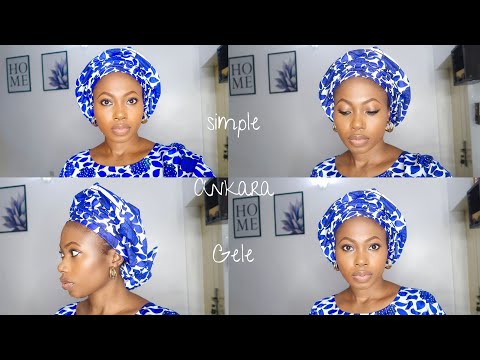 Tie an easy Round Ankara Gele by yourself