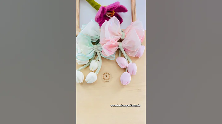Trendy Tulip Hair Clips | Pinterest Collection | Hair Accessories | Thara Collections