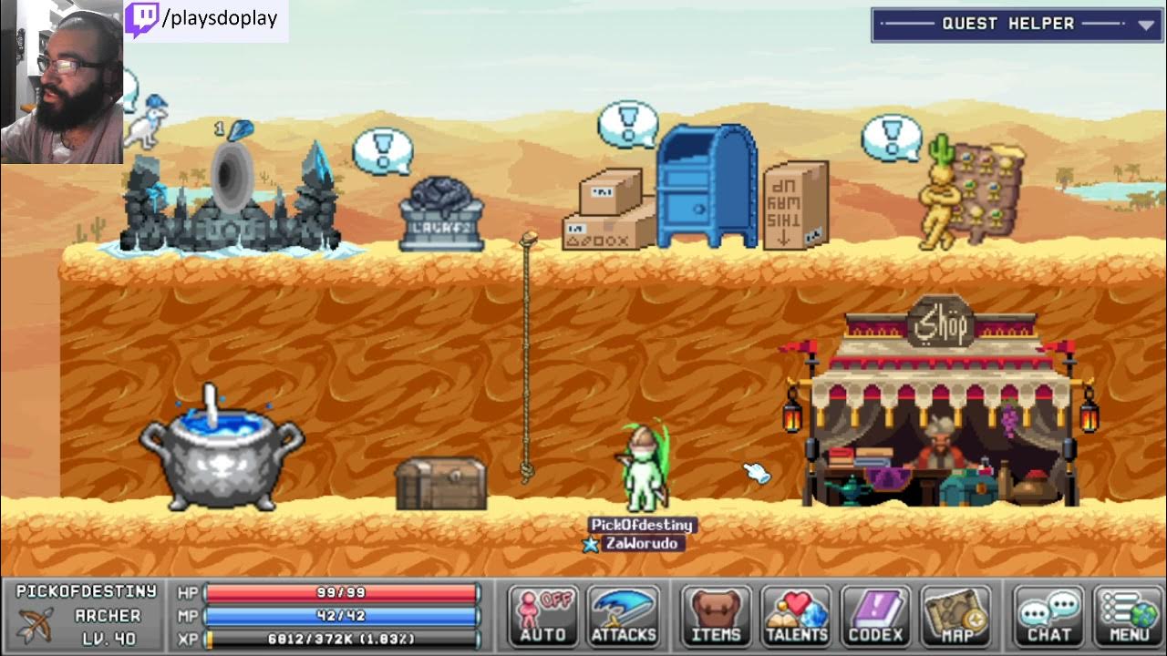 Legends of Idleon 007 HomeTown, npcs iniciais, smithing, crafting