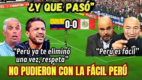 "Peruvian Press Mocks Colombia" "That's what happens to them for being big-mouthed"