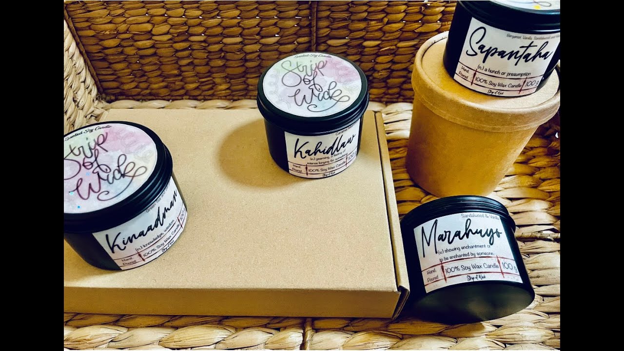 Studio Vlog 03 Scented Candle making and packing my first orders for