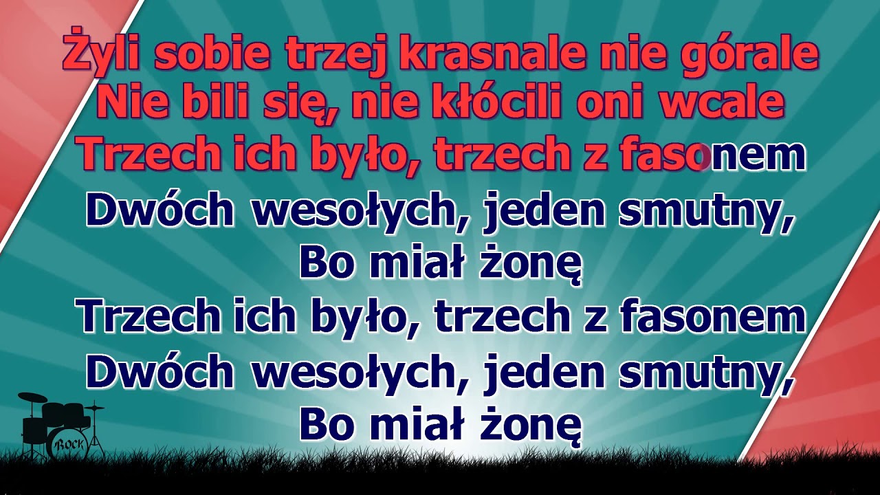 Za górami za lasami - Żyli Sobie Trzej Krasnale - wersja wolniejsza