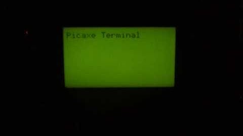 Picaxe Terminal Emulation v0 3