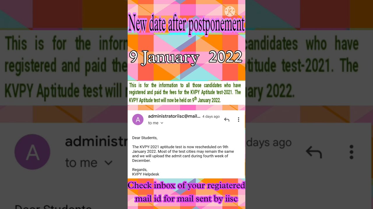 KVPY 2021 Exam Date Realeased![Online or Offline?] 