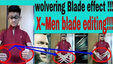 Wolverine blade effact video editing | how to edit wolverine blade effect video easly??? In hindi |