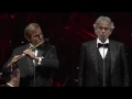 Andrea Bocelli and Andrea Griminelli played Rota's Brucia la Terra in Seoul