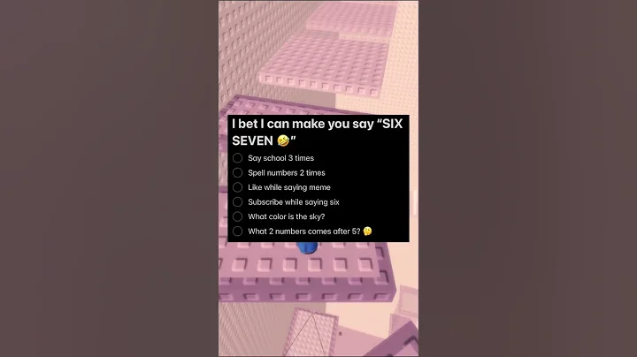 WHY DID I SAY SIX SEVEN 🤣#roblox #funny #fyp #shorts