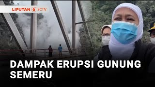 Aliran Lahar Dingin Gunung Semeru yang Melewati Vulkanik Panas Timbulkan Asap Tebal | Liputan 6