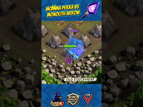 M.O.M.M.A PEKKA 🆚 NEW MONOLITH ARROW #coc