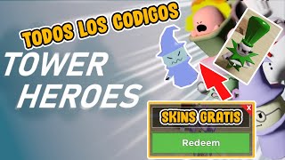 CODIGOS SKINS TODOS LOS CODIGOS DE TOWER HEROES SKINS GRATIS ROBLOX TOWER HEROES