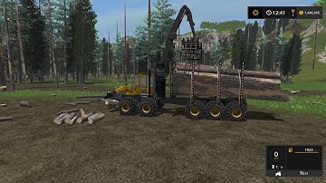 Farming Simulator 17 Forwarding logs