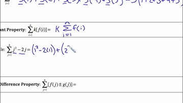 Calc Lecture 4 2a4 Properties of Summation