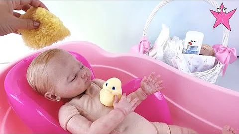 Rutina de bao de Melanie mi beb reborn