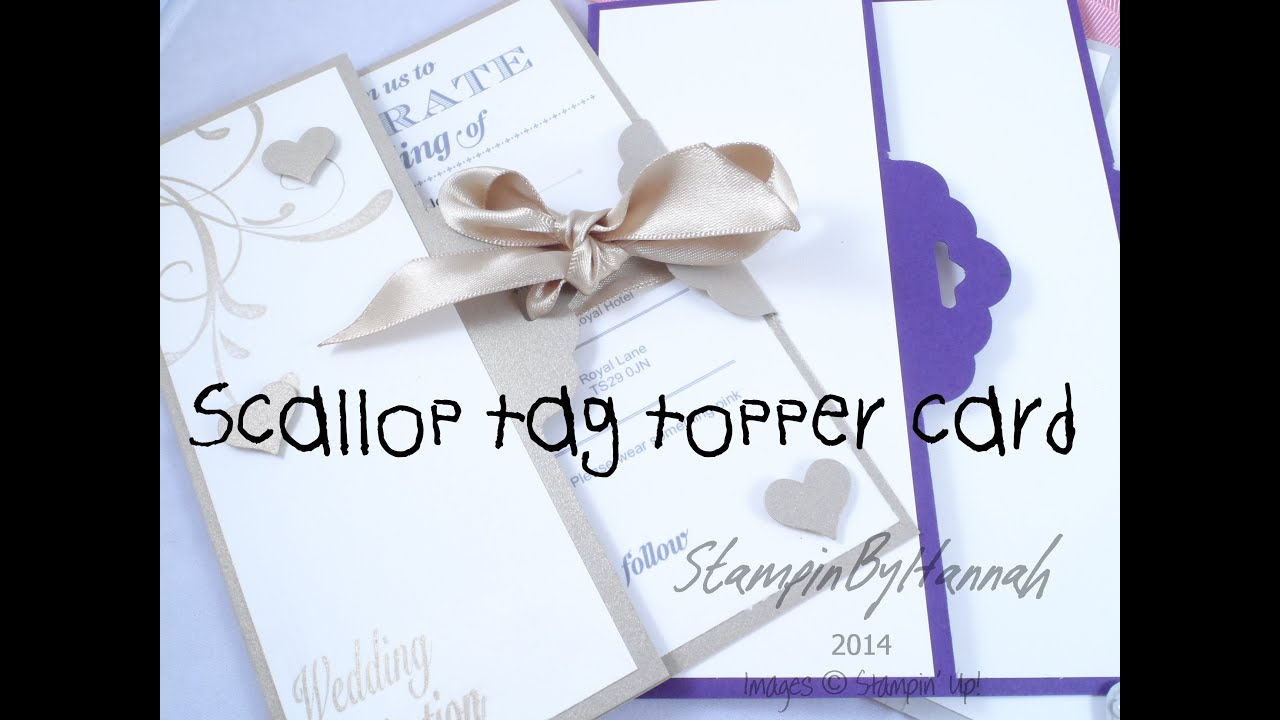 Stampin' Up! UK - Scallop Tag Topper Card