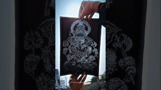 Ganpati Bappa Needle Art 😱🪡 #shorts #needlework #drawing #ganpatibappa