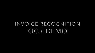 OCR: Invoice Recogntion