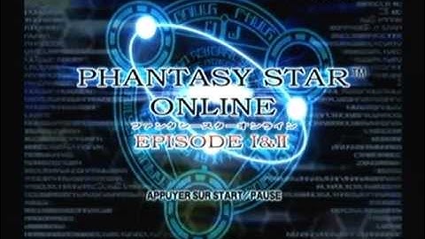 Phantasy Star Online Episode I & II (Game Cube) - Title screen