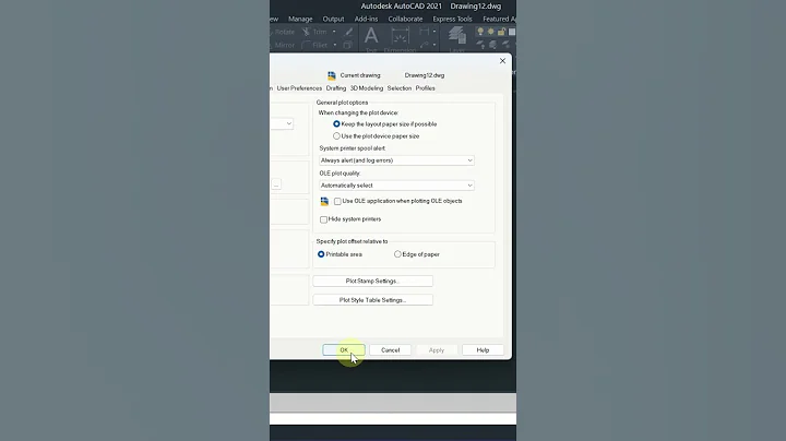 #autocadshorts 27 Change CTB to STB plot style as a default