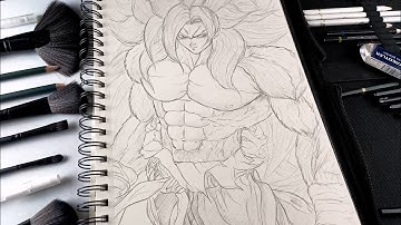 Goku Ssj4 Drawing Step By Step- Part 1 (Dragon Boll Daima)