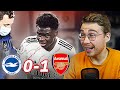 ‘BUKAYO SAKA IS THE REAL DEAL!’ | BRIGHTON 0-1 ARSENAL | HT/FT MATCH REACTIONS