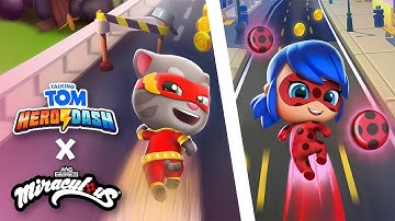 Tom Hero Dash Gameplay Walkthrough | Ladybug Joins the Team in Talking Tom Hero Dash