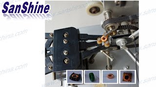 Miniature automatic toroid coil winding machine(SS900B2-1.8 Core OD6.35 ID2.5  H2.25mm Wire D 0.102)