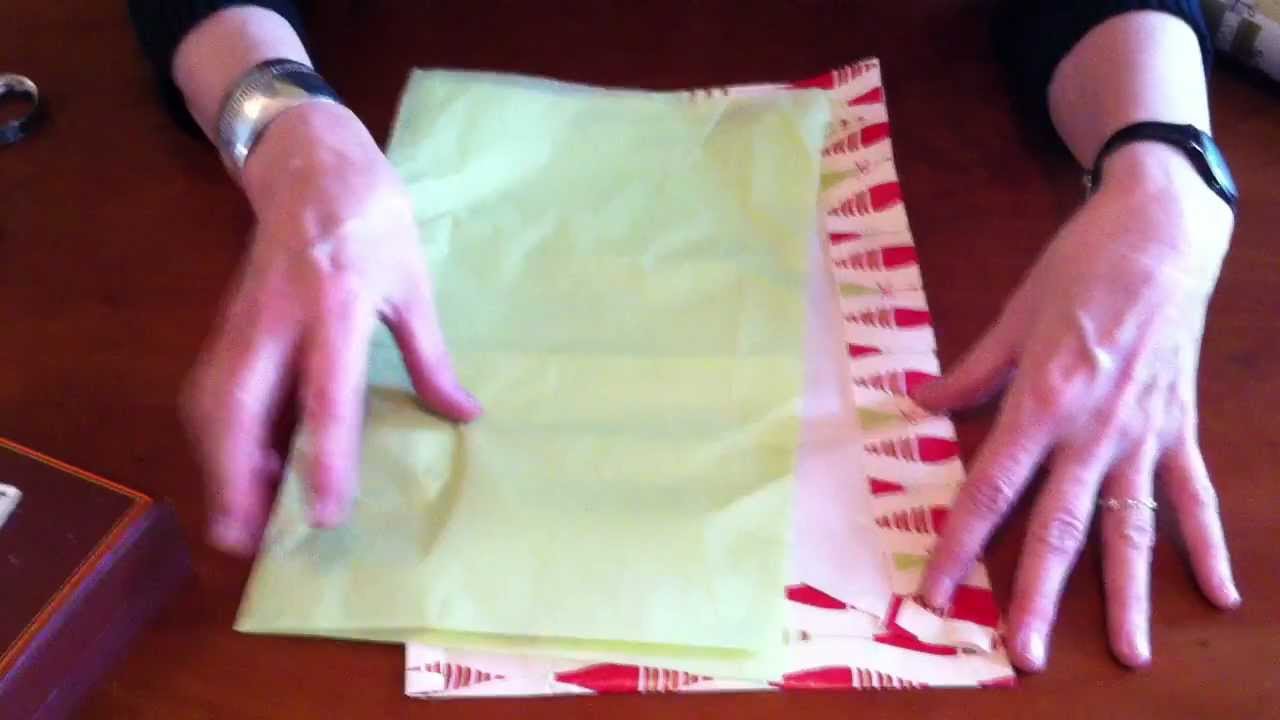 how-to-wrap-a-gift-without-tape-youtube