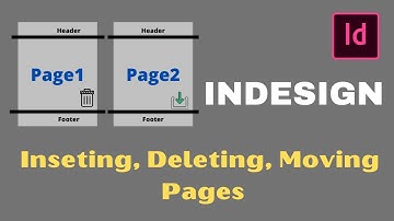 Inserting, Deleting, Moving the Pages in Indesign 2020