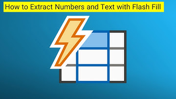 How to Extract Numbers and Text with Flash Fill