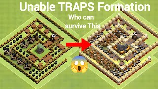 Unlimited Traps Formation || Traps vs Troops || Clash of clans ||