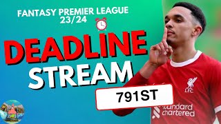 FINAL GW38 DEADLINE STREAM | Overall: 791st  | GW38 Finally | Fantasy Premier league 23/24 Tips