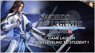 Swords of Legends Online - Game Launch | Rush Leveling to Student 1