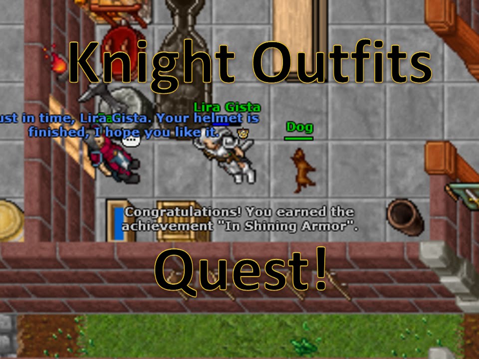 Thizor Gamer - Tibia #TibiaQuests - Knight Outfits Quest - YouTube