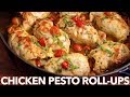 Chicken Pesto Roll-Ups Recipe - Easy Stuffed Chicken