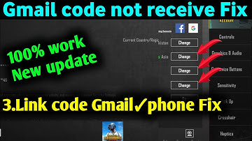 PUBG Email & Phone Number Solution Fix Verification Code not Receive Solution New update Code