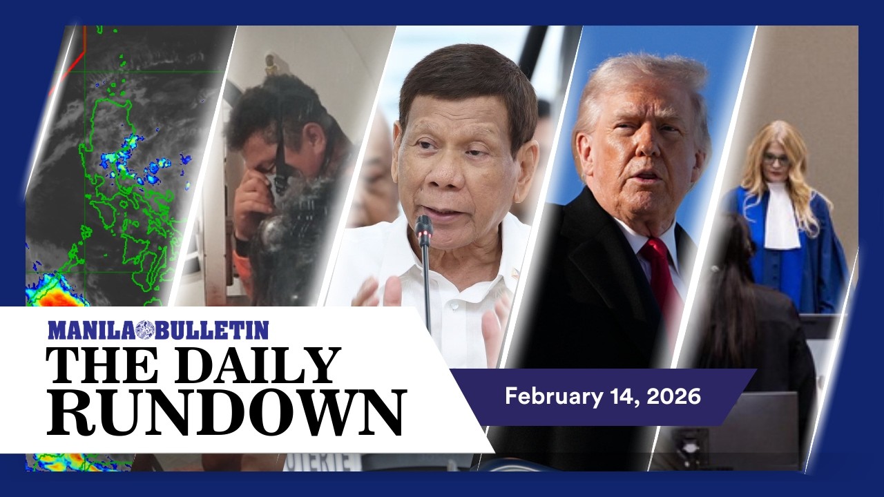 ICC names 8 alleged Duterte co-perpetrators; 3 weather systems bring rains over parts of PH