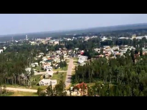 The Town Of Fort Smith Northwest Territories (Helicopter View)