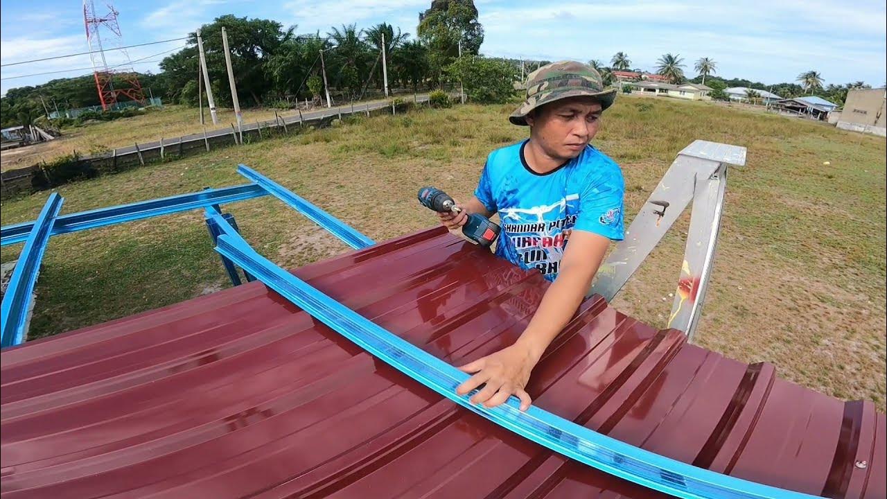 DIY AWNING RUMAH ( BENGKEL PERTUKANGAN KAYU ) BESI C CHANNEL DAN V