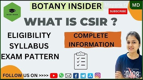CSIR NET - Exam Pattern I Eligibility I Detailed information- How To Prepare for CSIR NET II