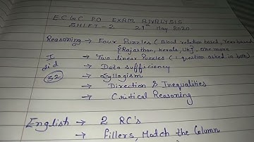 ECGC PO EXAM ANALYSIS  Shift -2