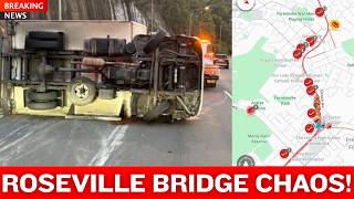 Roseville Bridge Crash - 4 Teen Accident Two Crashes Trigger Major Traffic Chaos