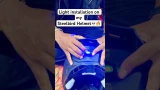 Strobe light on my steelbird helmet #steelbirdhelmet #strobelight #siliguri @RiderAnup250