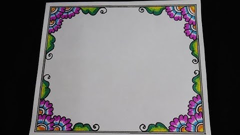 Border and corner design for students | project khata | practical khata design | design by simplify