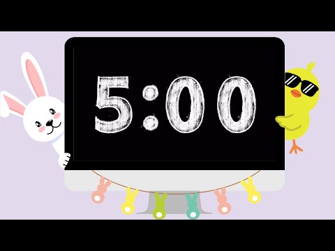 Boost Classroom Focus: 5-Minute Easter Countdown with Soothing Spring Music 🐰🌼