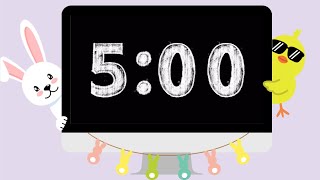 Boost Classroom Focus: 5-Minute Easter Countdown with Soothing Spring Music 🐰🌼