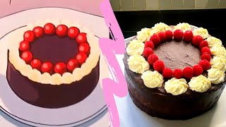 كعكة الأشرار السبعة من مسلسل لحن الحياة | Chocolate Cake Recipe from the Anime Trapp Family Story